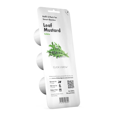 Click & Grow Moutarde feuille / 3-pack – Capsules de moutarde verte pour jardin d’intérieur intelligent