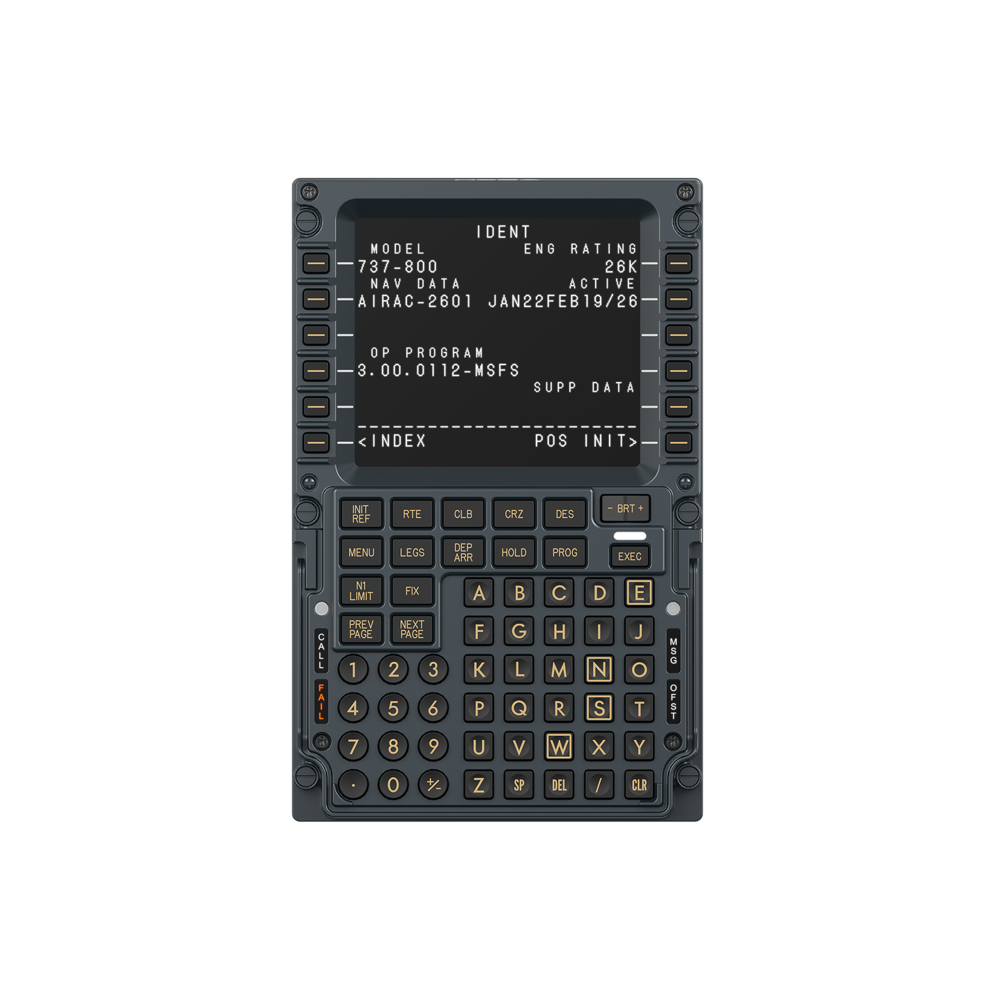 MOZA MB7F – Écran d'Ordinateur de Bord pour Simulateur de Vol
