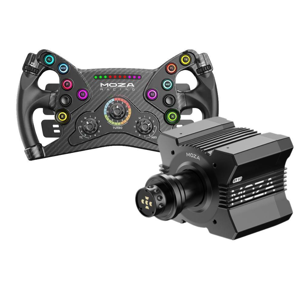 Moza Racing R9 V3 + KS Wheel Bundle - Volant de course Direct Drive 9 Nm - PC