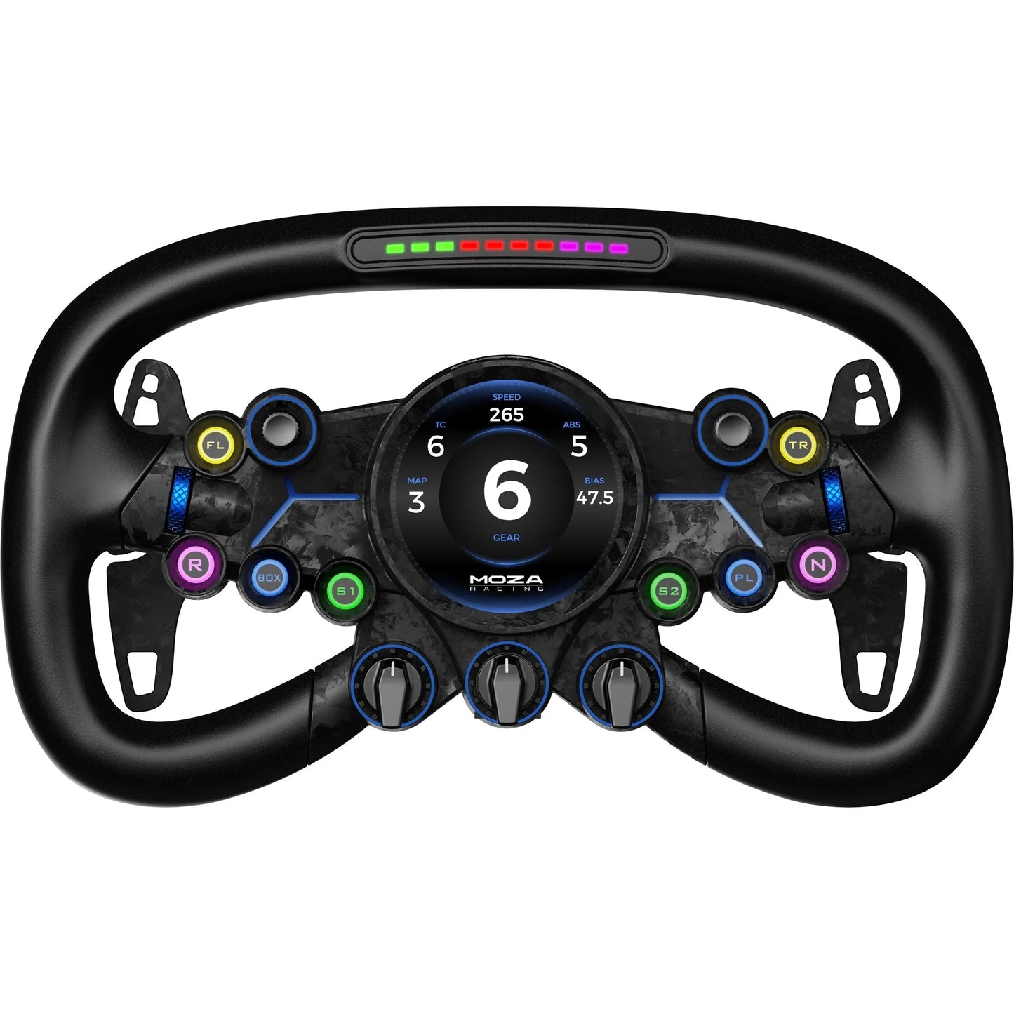 Moza Racing Vision GS, Volant (Noir/carbone)