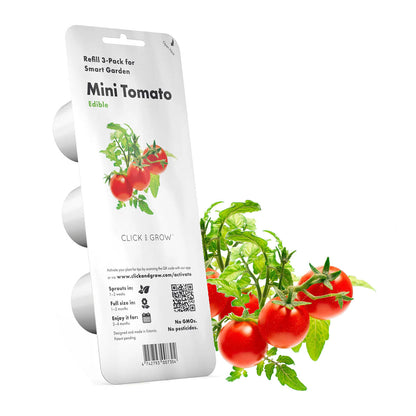 Click & Grow Tomate cerise / 3-pack – Capsules de mini-tomates pour jardin d’intérieur intelligent