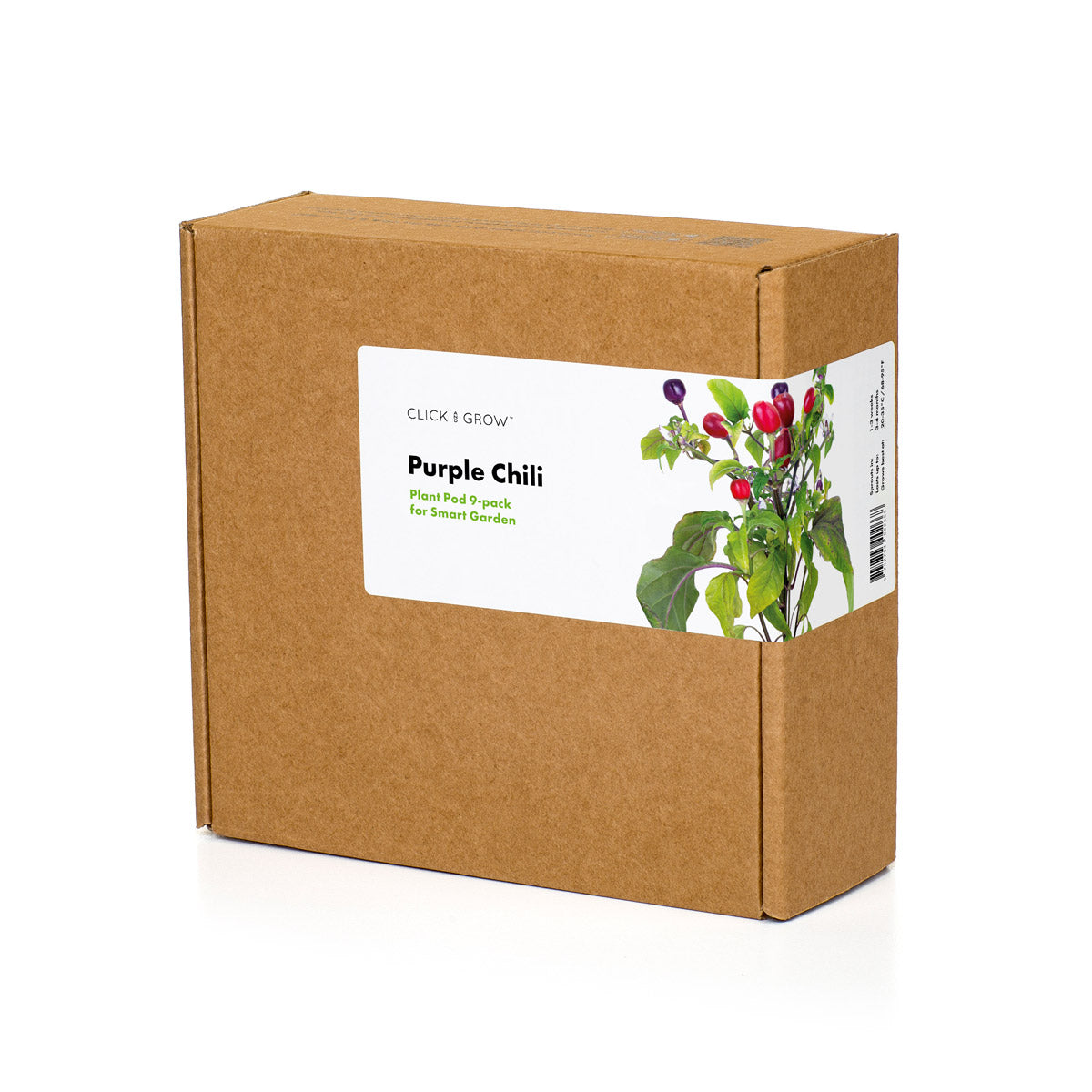 Click & Grow Piment violet / 3-pack – Capsules de piment décoratif et comestible pour jardin d’intérieur intelligent