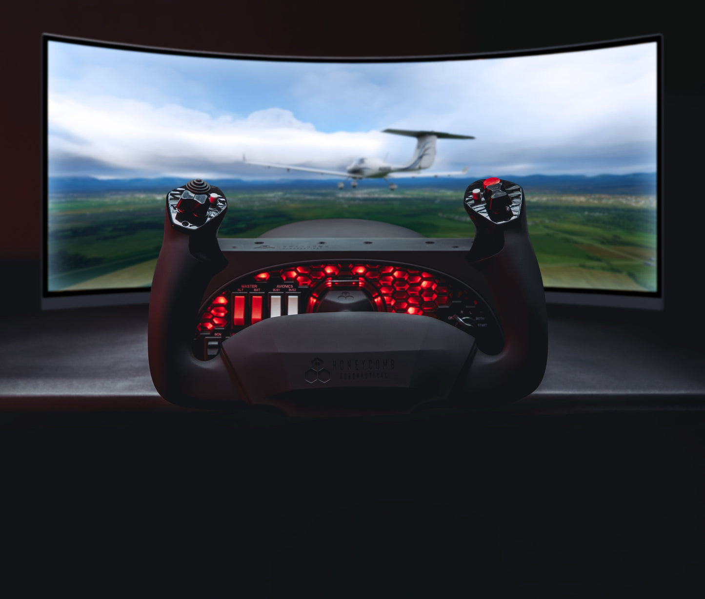 Honeycomb Alpha Flight Controls – Yoke & panneau de commutateurs – PC