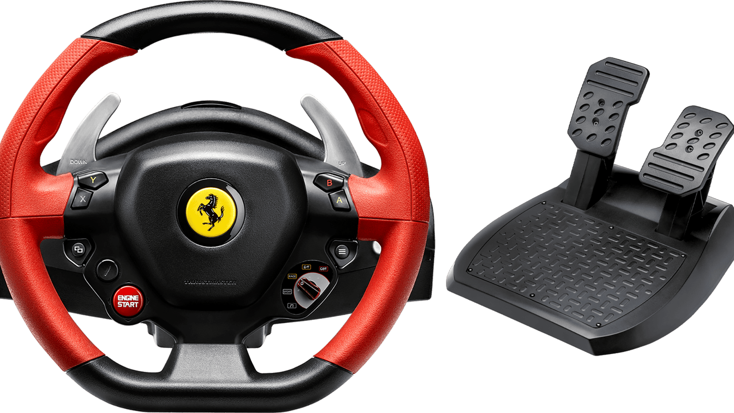 Thrustmaster Ferrari 458 Spider - Volant de course et pédales - Avec vibrations - Pour Xbox One, Xbox Series S & X