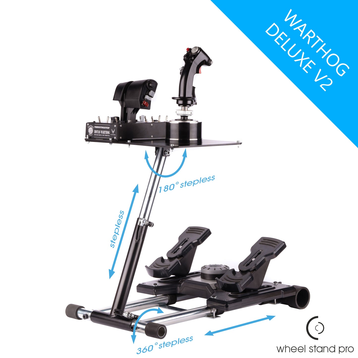 Wheel Stand Pro pour Thrustmaster HOTAS WARTHOG™ -DELUXE- V2