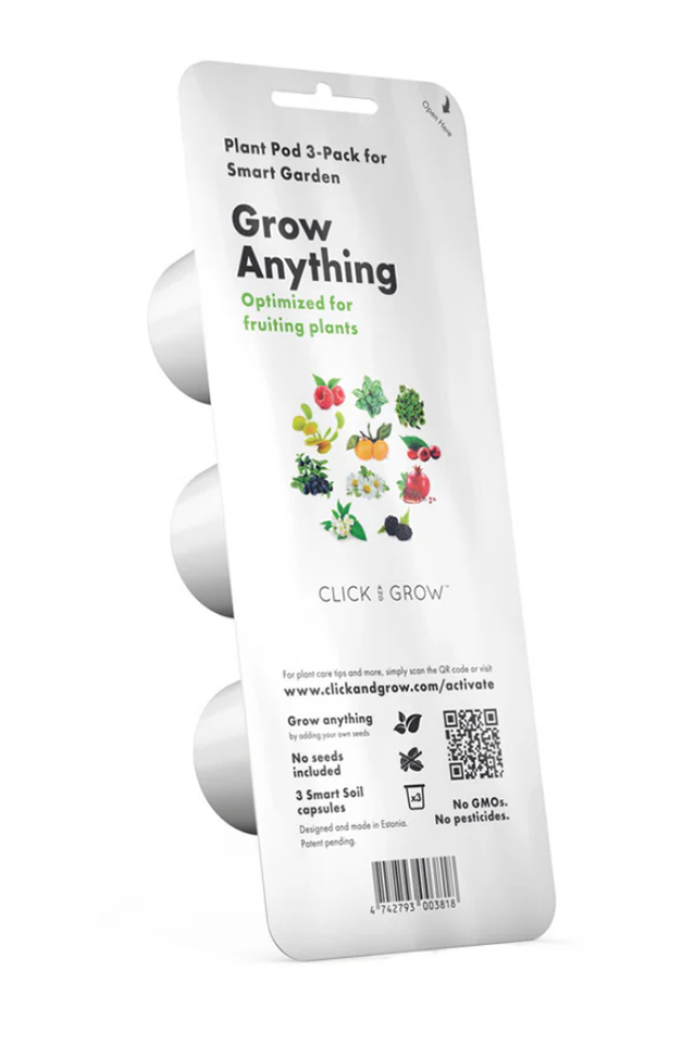 Click & Grow Grow Anything / 3-pack – Capsules de plantation personnalisables pour jardin d’intérieur