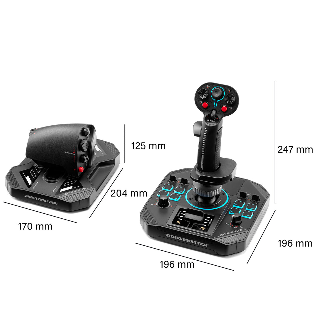 Thrustmaster SOL-R 4 Hotas – Ensemble Joystick & Manette des Gaz