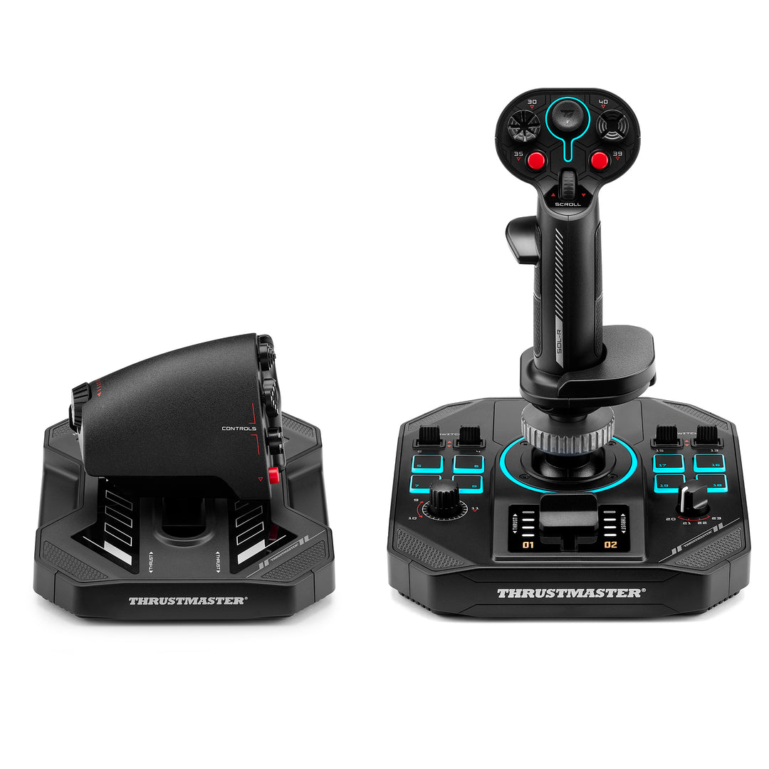 Thrustmaster SOL-R 4 Hotas – Ensemble Joystick & Manette des Gaz