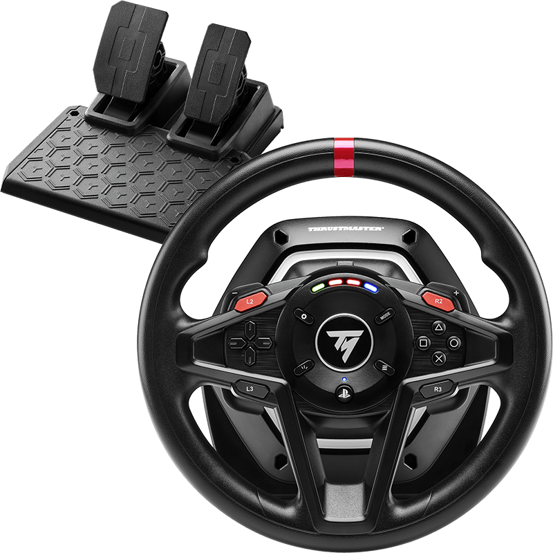 Thrustmaster T128-P - Volant de course et pédales - Force Feedback & Palettes magnétiques - Pour PS5, PS4, PC