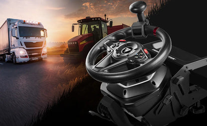 Thrustmaster T128 SimTask Pack - Volant de course avec pédales et kit volant Farming - Xbox Series et PC