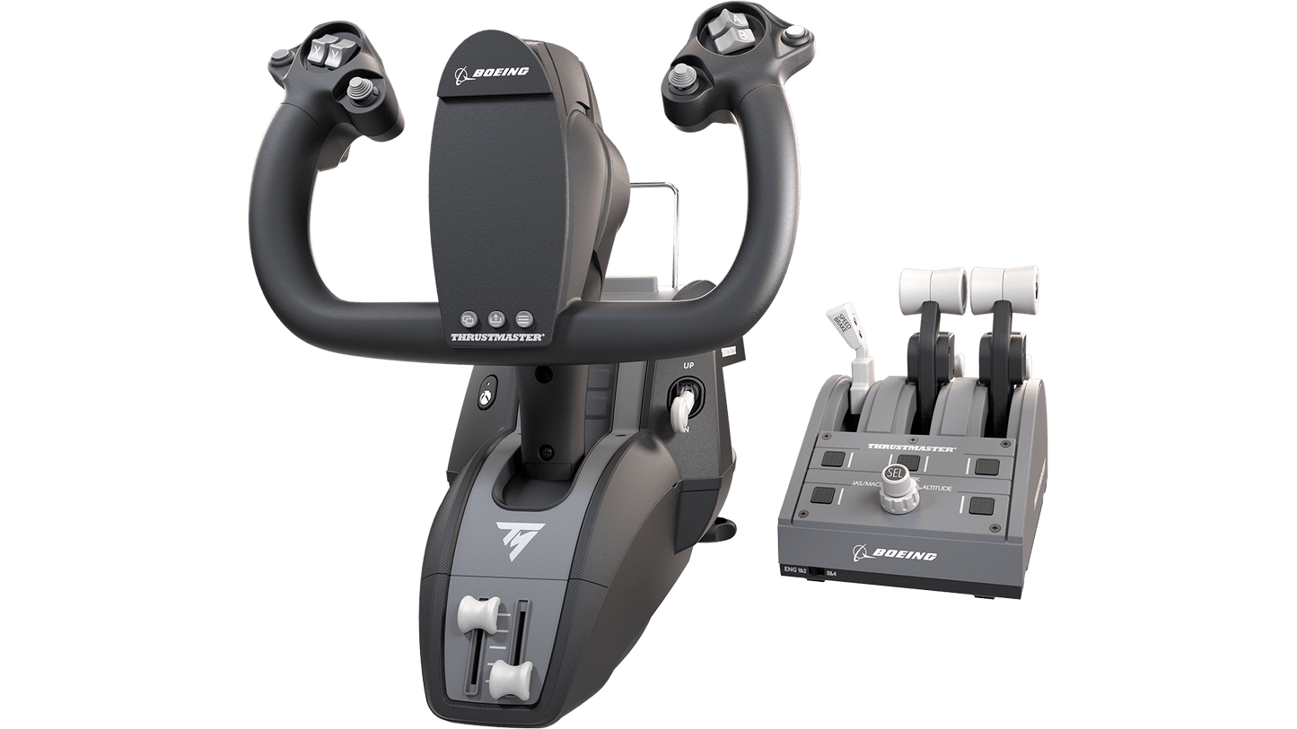 Thrustmaster TCA Yoke Pack Boeing Edition - Système de contrôle de vol - Avec palonnier et quadrant - Pour PC et Xbox Series X|S