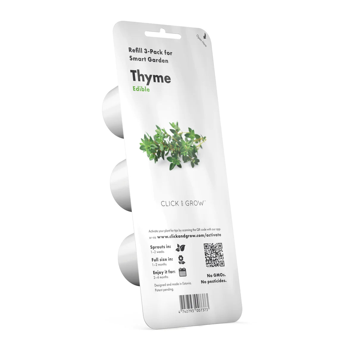 Click & Grow Thym / 3-pack – Capsules de thym prêtes à l’emploi pour jardin d’intérieur