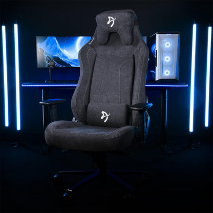 Arozzi Vernazza XL - Chaise gaming extra large - Tissu SoftFabric - Gris foncé