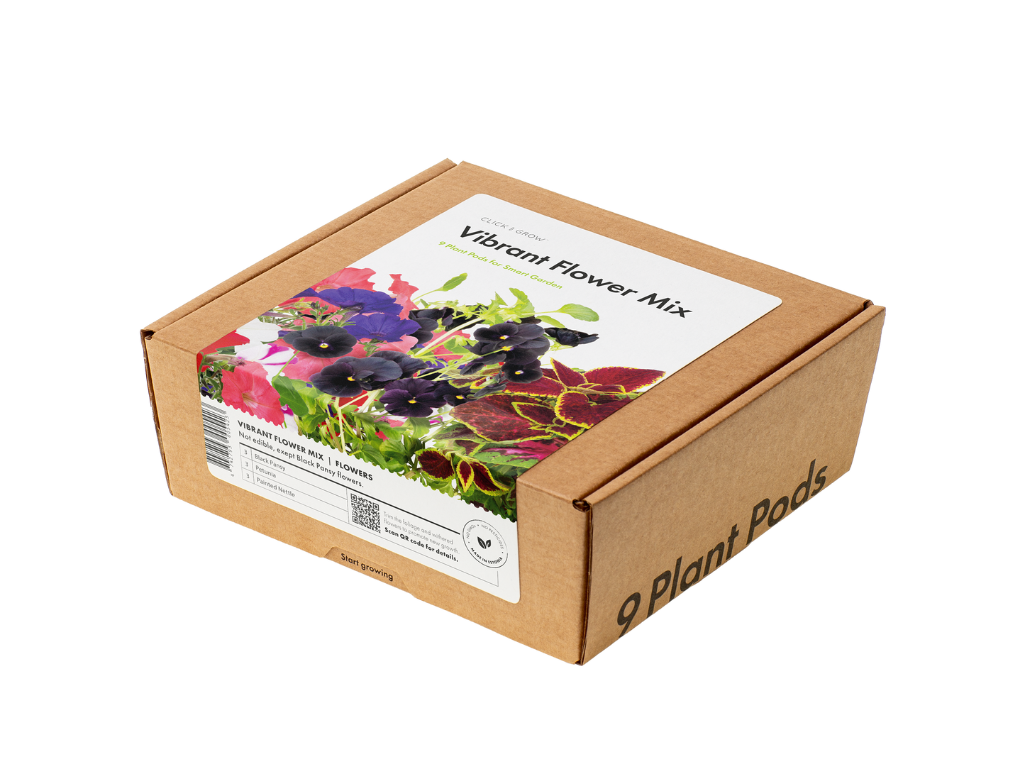 Click & Grow Recharge Mix de Fleurs Éclatantes – 9 Capsules (3x3) pour Jardin Intelligent