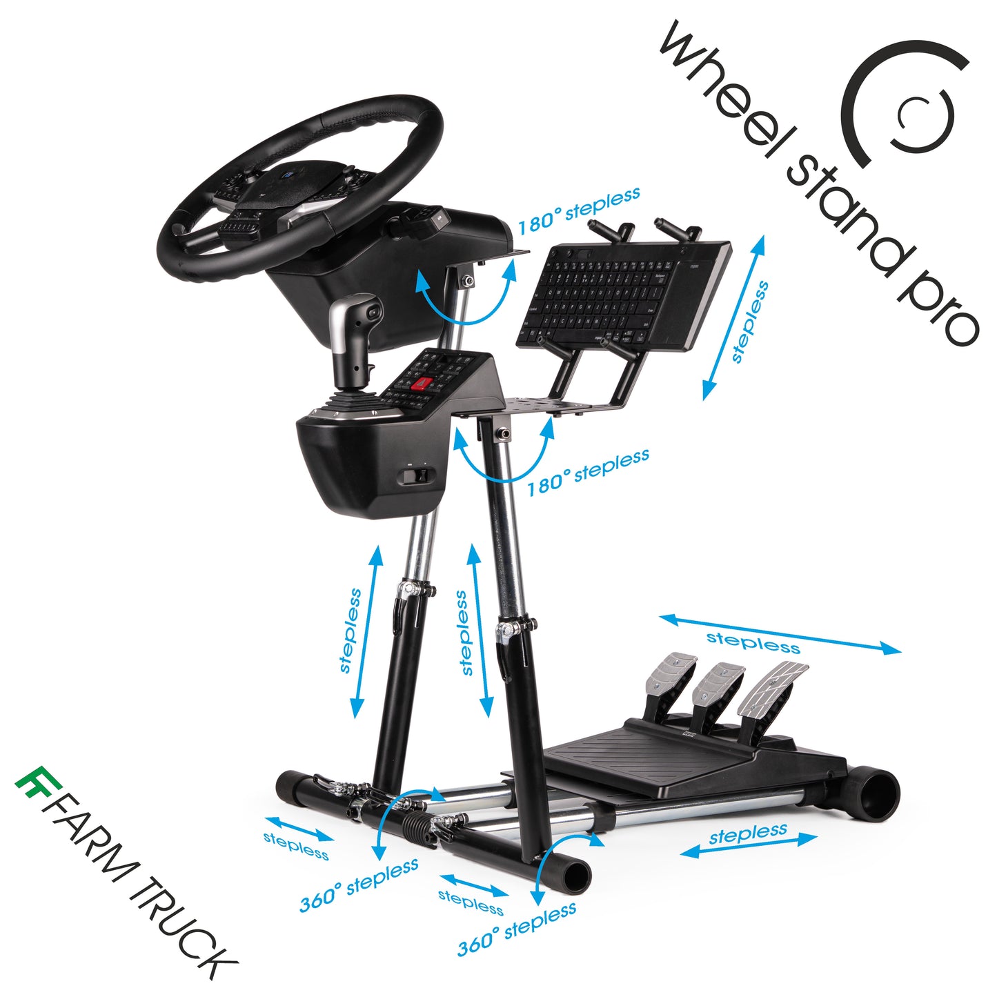 Wheel Stand Pro Farm Truck – Support de Volant – Version Noire