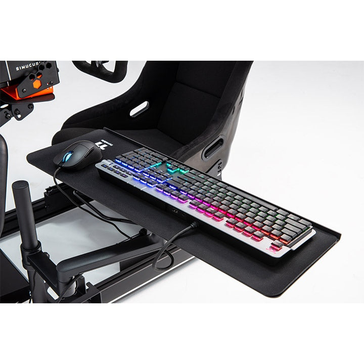 Thermaltake Keyboard & Mouse Tray – Plateau clavier et souris pour cockpit de simulation – Réglable en hauteur, inclinaison et rotation – Noir