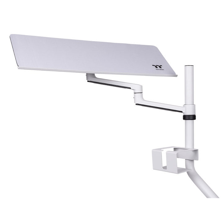 Thermaltake Keyboard & Mouse Tray – Plateau clavier et souris pour cockpit de simulation – Réglable en hauteur, inclinaison et rotation – Blanc