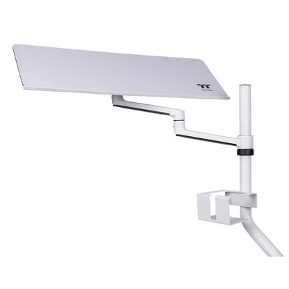 Thermaltake Keyboard & Mouse Tray – Plateau clavier et souris pour cockpit de simulation – Réglable en hauteur, inclinaison et rotation – Blanc