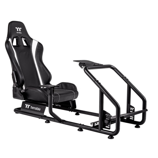 Thermaltake GR300 – Cockpit de simulation de course – Châssis en acier pliable – Réglable et compact – Compatible PC / PS / Xbox – Noir