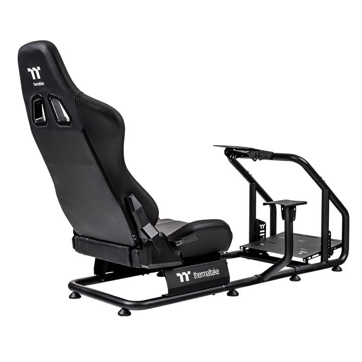 Thermaltake GR300 – Cockpit de simulation de course – Châssis en acier pliable – Réglable et compact – Compatible PC / PS / Xbox – Noir