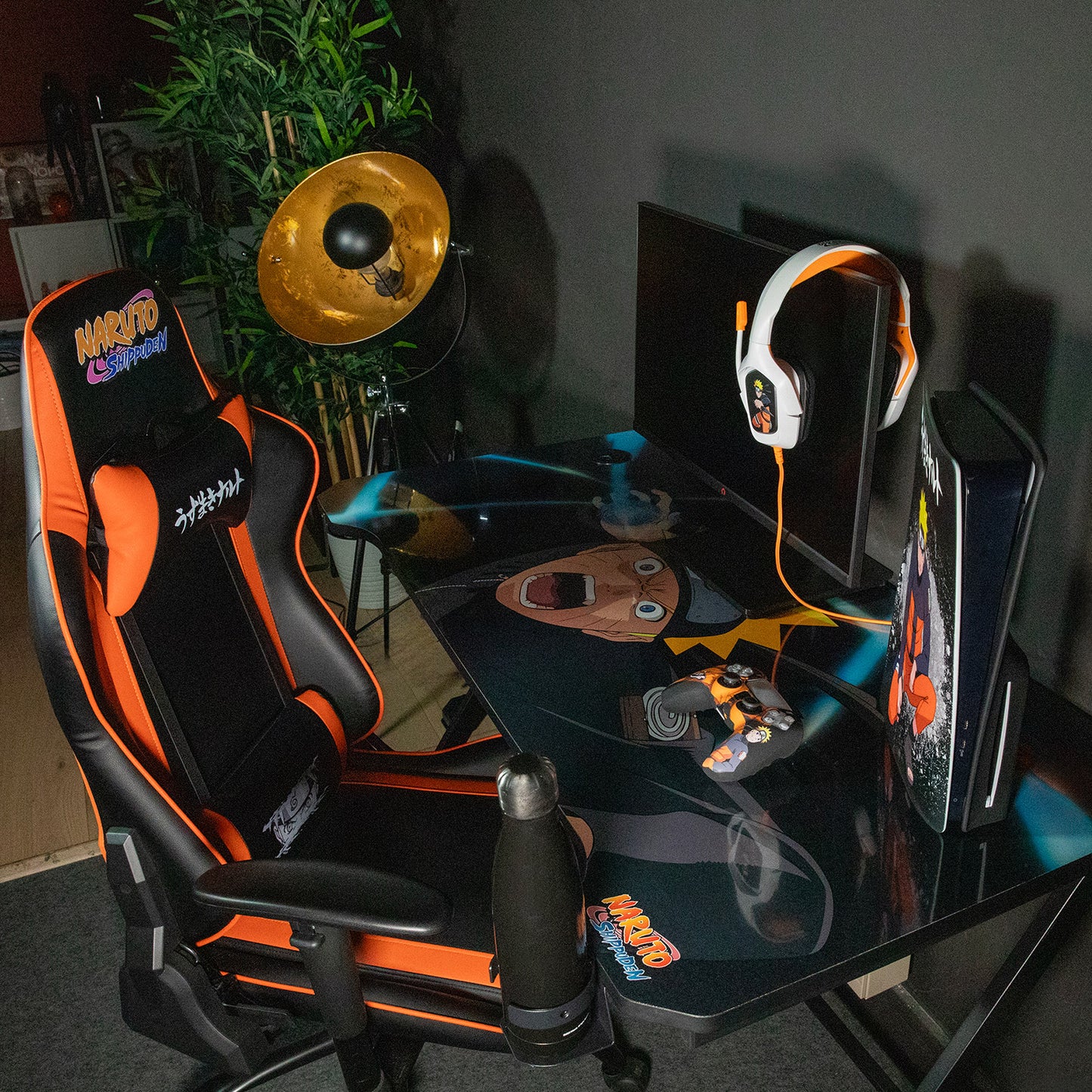 Konix « Naruto » - Bureau Gaming / Bureau d’ordinateur - Design inspiré du manga - Structure métallique robuste