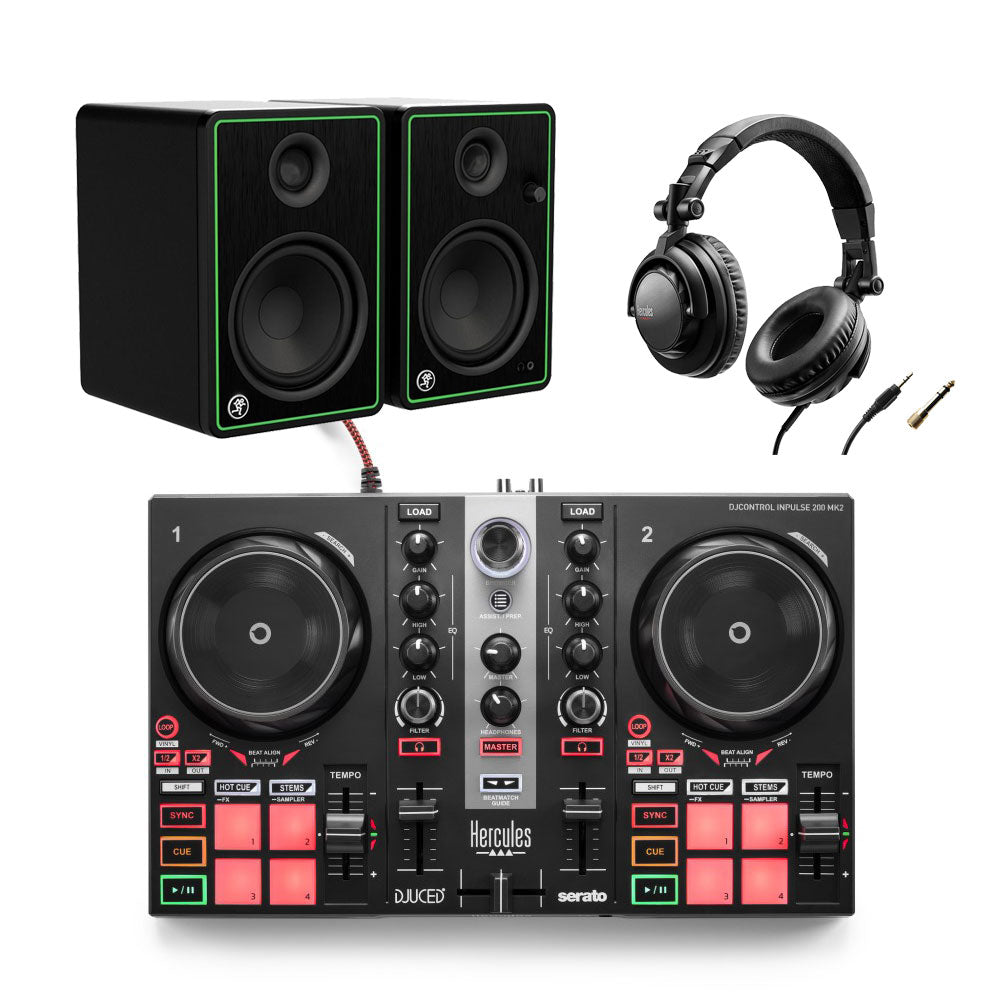 Hercules Inpulse 200 MK2 + Hercules DJ45 - Bundle Contrôleur DJ + casque audio