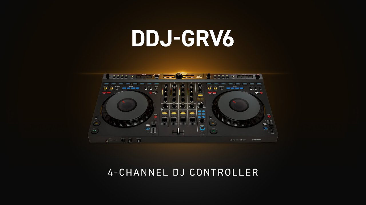 Pioneer DDJ-GRV6 - Contrôleur DJ - 4 canaux - Noir