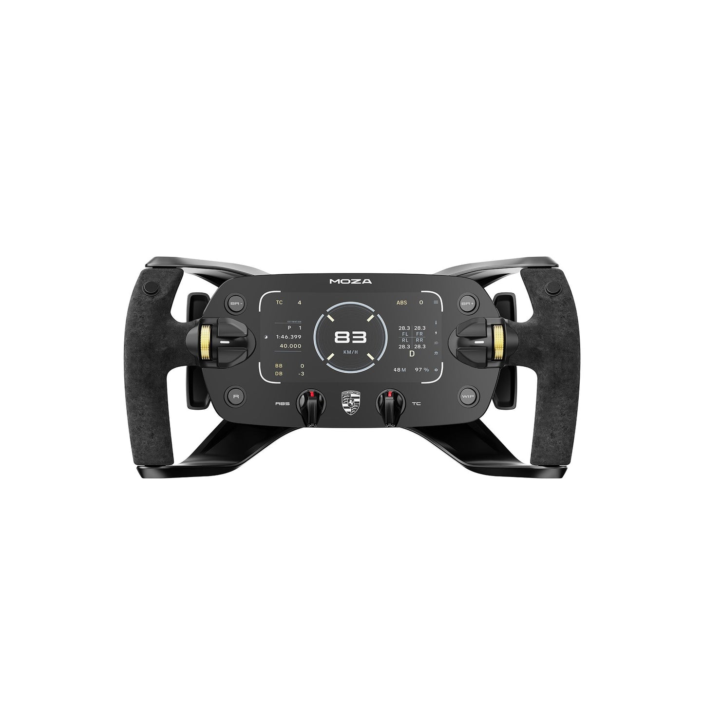 MOZA Porsche MISSION R Simracing Steering Wheel – Volant de course officiel – PC