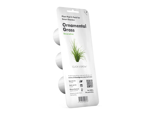 Click & Grow Herbe ornementale / 3-pack – Capsules décoratives pour jardin d’intérieur intelligent