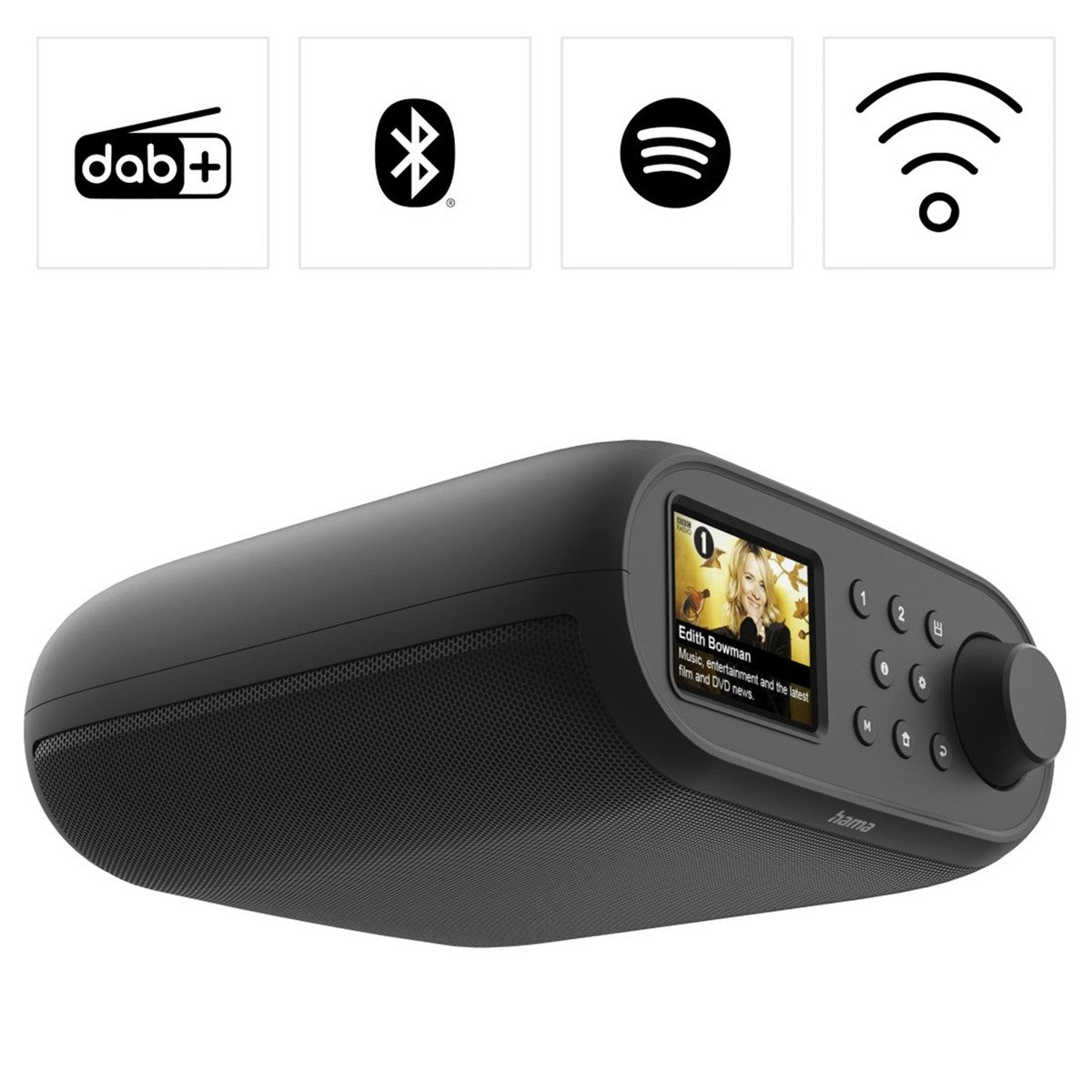 Hama Radio numérique "DIR400" – DAB+/Radio Internet/Bluetooth® RX/App – Noir