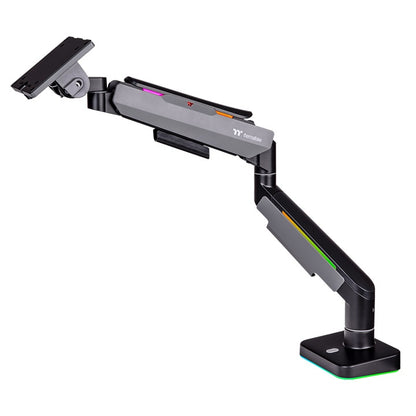 Thermaltake Single RGB Gaming Monitor Arm – Bras articulé avec rétroéclairage RGB – Support d’écran 17’’ à 49’’ – Noir