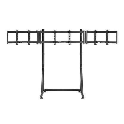 Thermaltake Triple Racing Monitor Stand – Support triple écrans – Structure en acier réglable – Compatible 32’’ à 49’’ – Noir