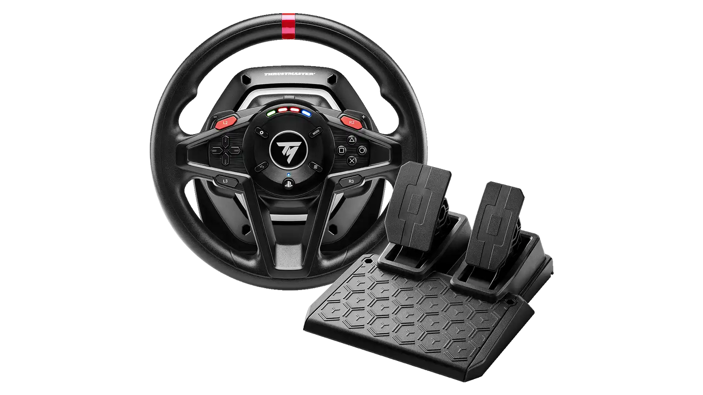 Thrustmaster T128-P SimTask Pack - Pour PS5, PS4 et PC - Pack T128 avec pédalier et support de volant
