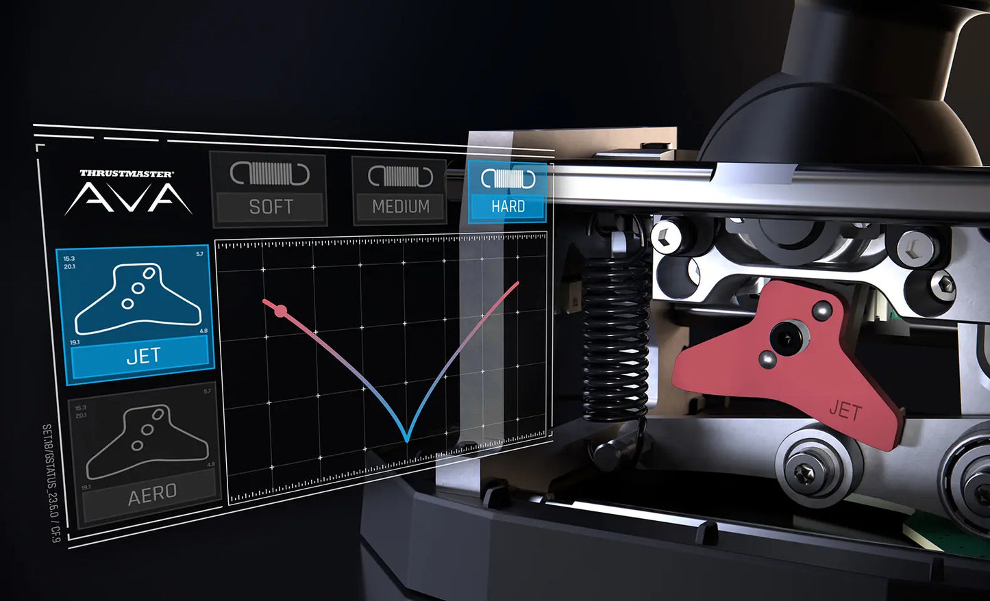 Thrustmaster AVA Base + Stick F/A-18C Hornet - Système de contrôle de vol - Joystick modulaire - pour PC