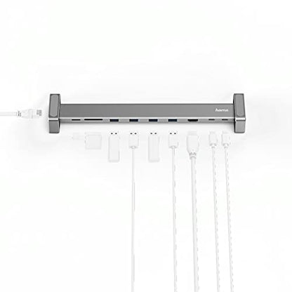 Hama 9in1-USB-C-dockingstation voor 4x USB-A, USB-C, HDMIO, LAN, SD, microSD