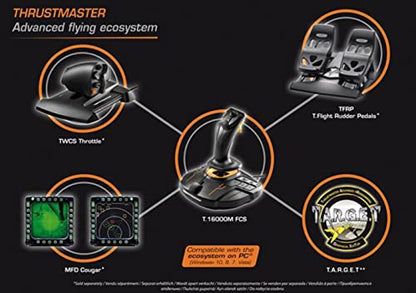 Thrustmaster T.16000M FCS Flight Pack - Système de contrôle de vol - Joystick, manette des gaz et palonniers - pour PC