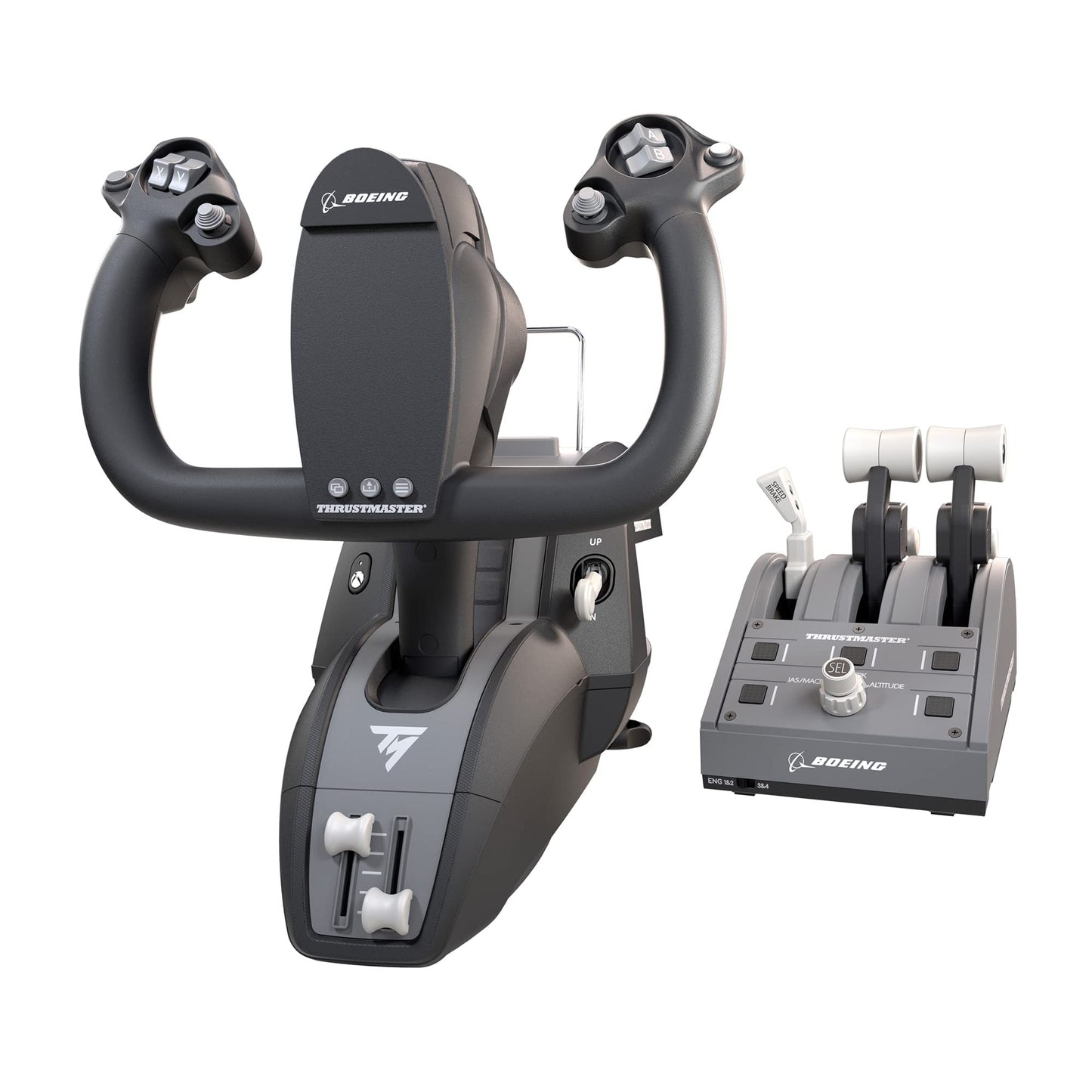 Thrustmaster TCA Yoke Pack Boeing Edition - Système de contrôle de vol - Avec palonnier et quadrant - Pour PC et Xbox Series X|S